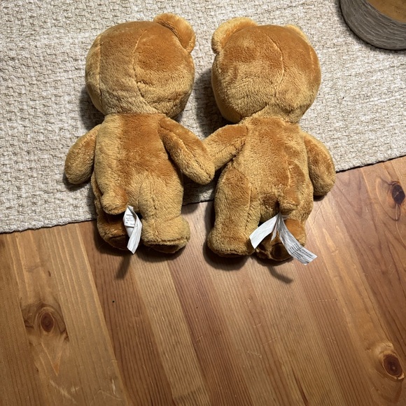 Vintage Gund Brown Kraft Peanut Butter Teddy Bears - Picture 3 of 4